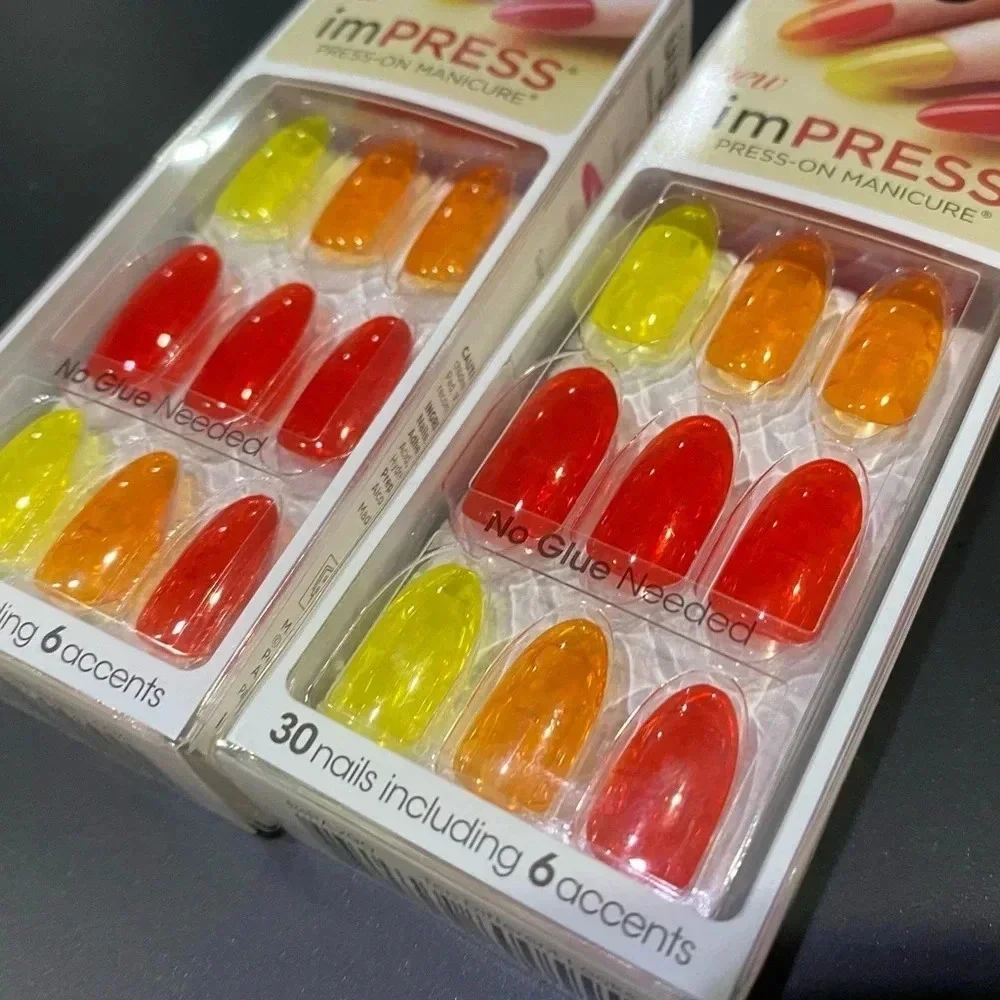 ImPress Press On Manicure Bundle Almond Shape Ultra Fit No Glue Needed - Picture 6 of 7